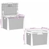 Sodo daiktadėžė su sėdynės pagalvėle, antracito, 125l, PP