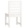 Sodo kėdės 2vnt. baltos 50x48x91,5cm pušies medienos masyvas