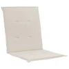Sodo kėdės pagalvėlės, 2vnt., kreminės, 100x50x3cm, audinys