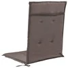 Sodo kėdės pagalvėlės, 4vnt., taupe, 120x50x3cm, audinys
