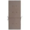 Sodo kėdės pagalvėlės, 4vnt., taupe, 120x50x3cm, audinys