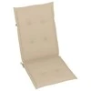 Sodo kėdės pagalvėlės, 6vnt., smėlio, 120x50x3cm, audinys