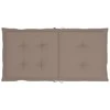 Sodo kėdės pagalvėlės, 6vnt., taupe, 100x50x3cm, audinys