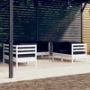 Lauko baldų komplektas Sodo komplektas su pagalvėmis, 6 dalių, pušies medienos masyvas