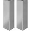 Sodo loveliai, 2vnt., 30x26x75cm, galvanizuotas plienas