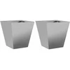 Sodo loveliai, 2vnt., 30x30x30cm, galvanizuotas plienas