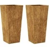 sodo vazonai 2 vnt 35x35x75 cm oro sąlygoms atsparus plienas
