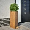 sodo vazonai 2 vnt trikampiai 40x34,5x75 cm oro sąlygoms atsparus