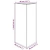 Sodo loveliai, 2vnt., 40x34,5x75cm, galvanizuotas plienas