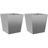 Sodo loveliai, 2vnt., 40x40x40cm, galvanizuotas plienas