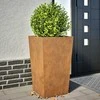 Sodo vazonai 2 vnt 45x45x75 cm oro sąlygoms atsparus plienas