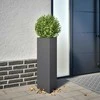 Sodo loveliai, 2vnt., antracito, 30x26x75cm, plienas