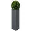 Sodo loveliai, 2vnt., antracito, 30x26x75cm, plienas