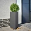 Sodo loveliai, 2vnt., antracito, 40x34,5x75cm, plienas