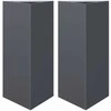 Sodo loveliai, 2vnt., antracito, 40x34,5x75cm, plienas