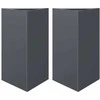 Sodo loveliai, 2vnt., antracito, 50x43x75cm, plienas
