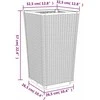 Sodo loveliai, 2vnt., baltos spalvos, 32,5x32,5x57cm, PP