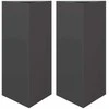Sodo loveliai, 2vnt., juodi, 40x34,5x75cm, plienas, trikampiai