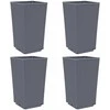 Sodo loveliai, 4vnt., pilkos spalvos, 32,5x32,5x57cm, PP