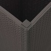 Sodo loveliai, 4vnt., rudos spalvos, 32,5x32,5x57cm, PP