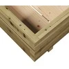 Sodo lovelis, 100x100x26,5cm, impregnuota pušies mediena