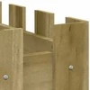 Sodo lovelis, 100x50x70cm, impregnuota pušis, tvorelės dizaino