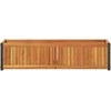 Sodo lovelis, 110x30x27,5cm, akacijos medienos masyvas/plienas