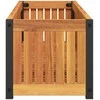 Sodo lovelis, 110x30x27,5cm, akacijos medienos masyvas/plienas