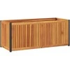 Sodo lovelis, 110x45x44cm, akacijos medienos masyvas ir plienas
