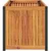 Sodo lovelis, 110x45x44cm, akacijos medienos masyvas ir plienas