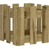 Sodo lovelis, 30x30x30cm, impregnuota pušis, tvorelės dizaino
