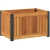 Sodo lovelis, 45x30x27,5cm, akacijos medienos masyvas/plienas