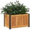 Sodo lovelis, 45x30x27,5cm, akacijos medienos masyvas/plienas