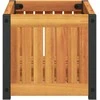 Sodo lovelis, 45x30x27,5cm, akacijos medienos masyvas/plienas