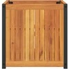 Sodo lovelis, 45x45x44cm, akacijos medienos masyvas ir plienas