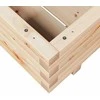 Sodo lovelis, 60x60x26,5cm, pušies medienos masyvas