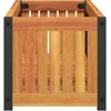 Sodo lovelis, 80x30x27,5cm, akacijos medienos masyvas/plienas