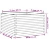 Sodo lovelis, 80x80x45,5cm, douglas eglės medienos masyvas