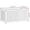 Sodo lovelis, 85x45x44cm, akacijos medienos masyvas ir plienas