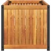 Sodo lovelis, 85x45x44cm, akacijos medienos masyvas ir plienas