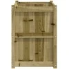 Sodo lovelis, 90x50x70cm, impregnuota pušies mediena