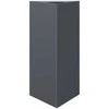 Sodo lovelis, antracito, 40x34,5x75cm, plienas, trikampis