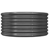 Sodo lovelis, antracito, 80x80x36cm, plienas