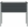 Sodo lovelis, antracito spalvos, 100x41x90cm, plienas