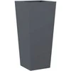 Sodo lovelis, antracito spalvos, 35x35x75cm, plienas
