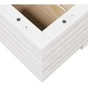 Sodo lovelis, baltas, 110x60x26,5cm, pušies medienos masyvas
