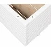Sodo lovelis, baltas, 110x60x49,5cm, pušies medienos masyvas