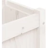 Sodo lovelis, baltas, 150x31x31cm, pušies medienos masyvas
