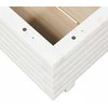 Sodo lovelis, baltas, 50x50x26,5cm, pušies medienos masyvas