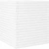 Sodo lovelis, baltas, 60x60x68,5cm, pušies medienos masyvas